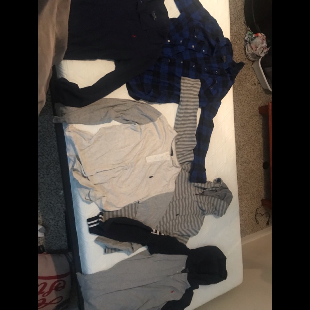 Bundle Polo long sleeve boys shirts size 14-16